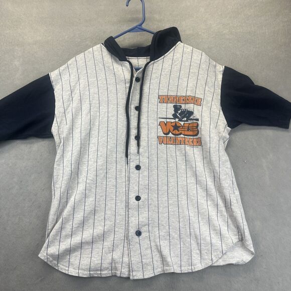 Tennessee Volunteers Button Up Baseball Jersey T Shirt Hoodie Small Medium 90s - Picture 1 of 9